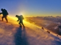 na pobočju Mt. Elbrusa